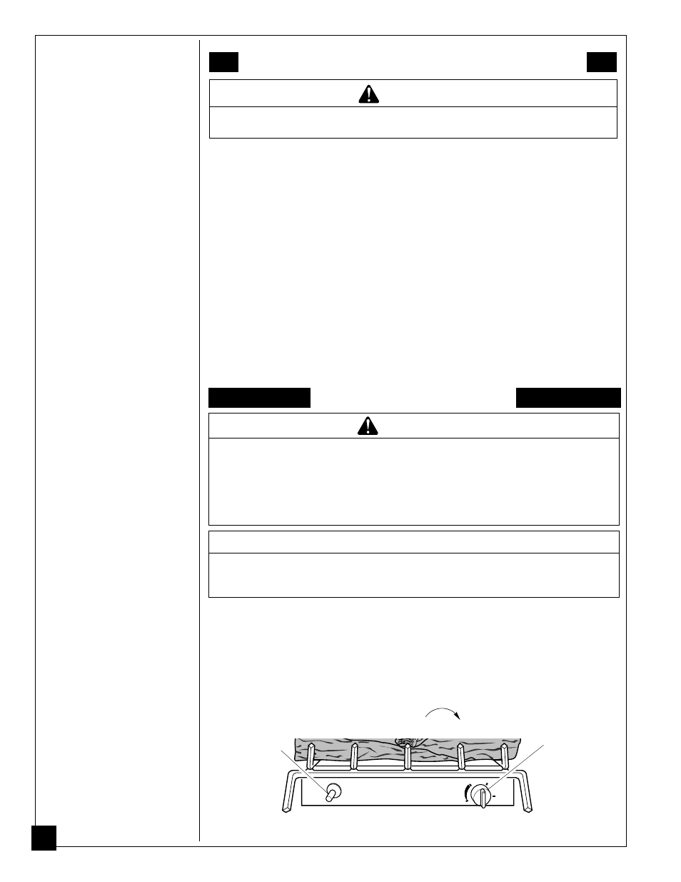 Operating heater, Warning, For your safety read before lighting | Lighting instructions, Notice | Desa FLAME-MAX UNVENTED (VENT-FREE) PROPANE/LPGAS LOG HEATER User Manual | Page 22 / 36