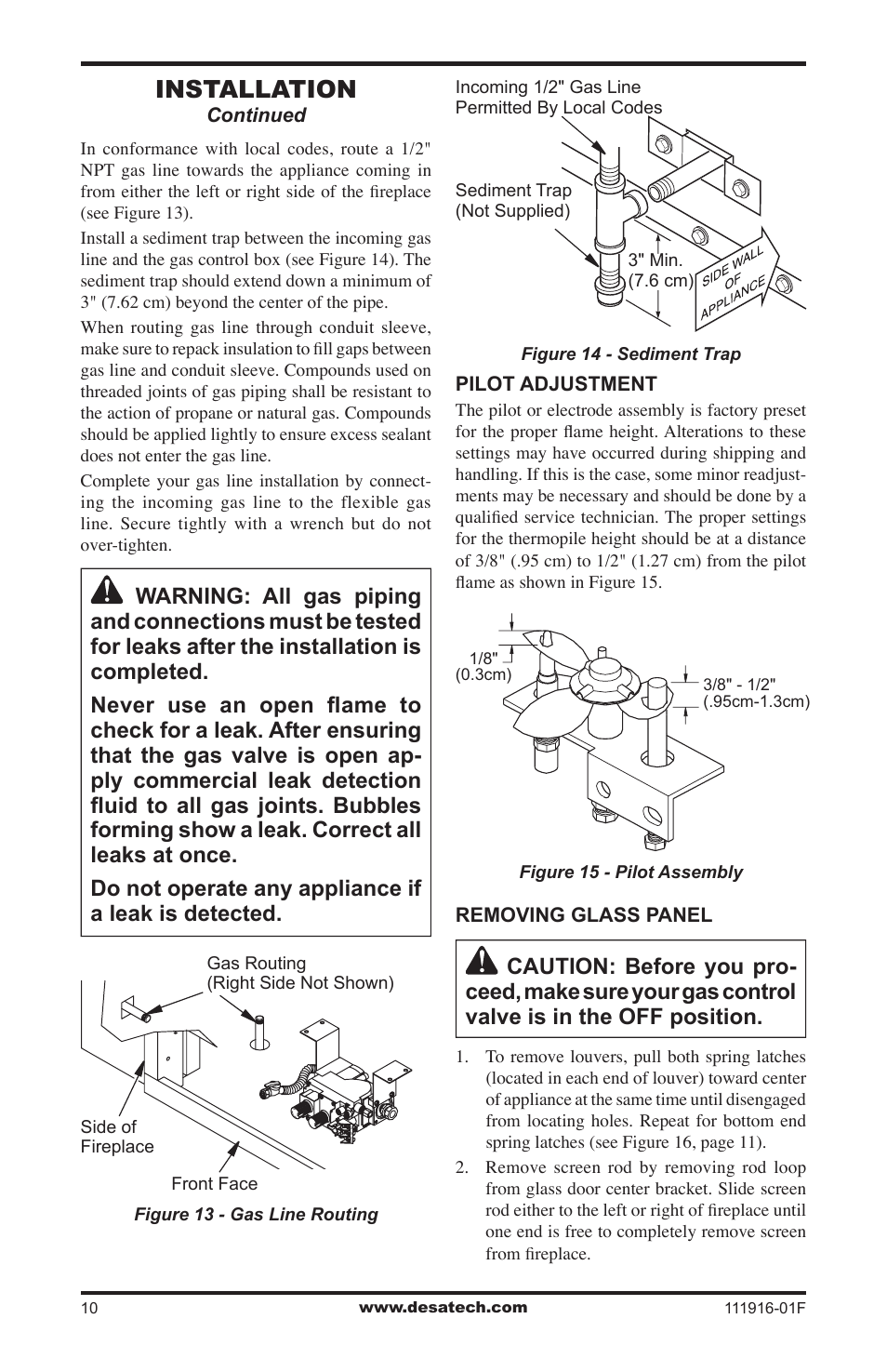 Installation | Desa CD42M-A2 User Manual | Page 10 / 24