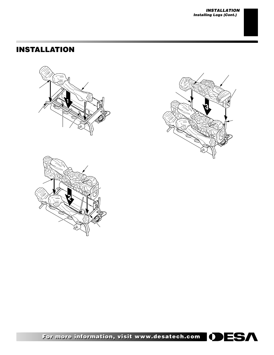 Installation, Continued | Desa V User Manual | Page 15 / 40