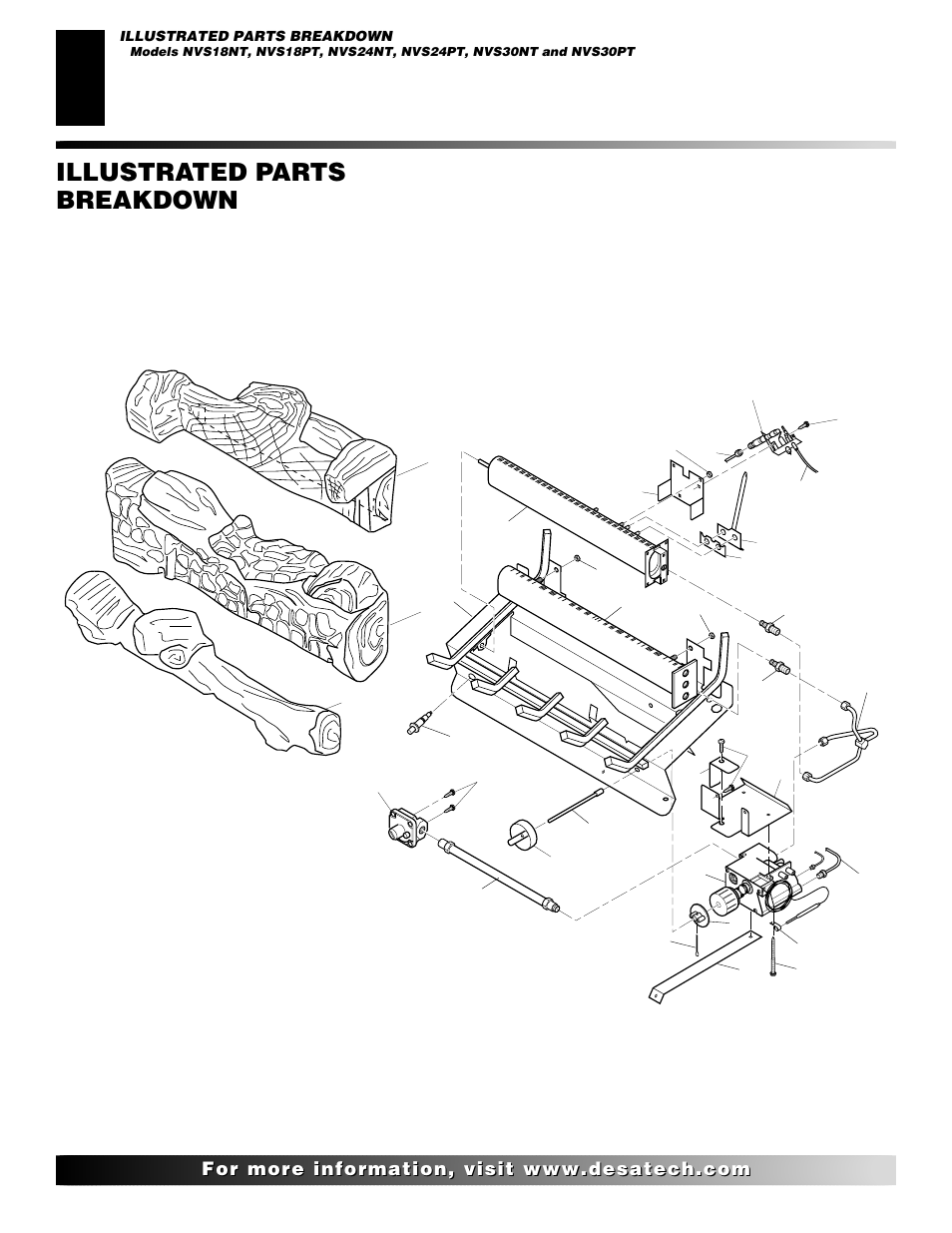 Illustrated parts breakdown | Desa V User Manual | Page 32 / 40