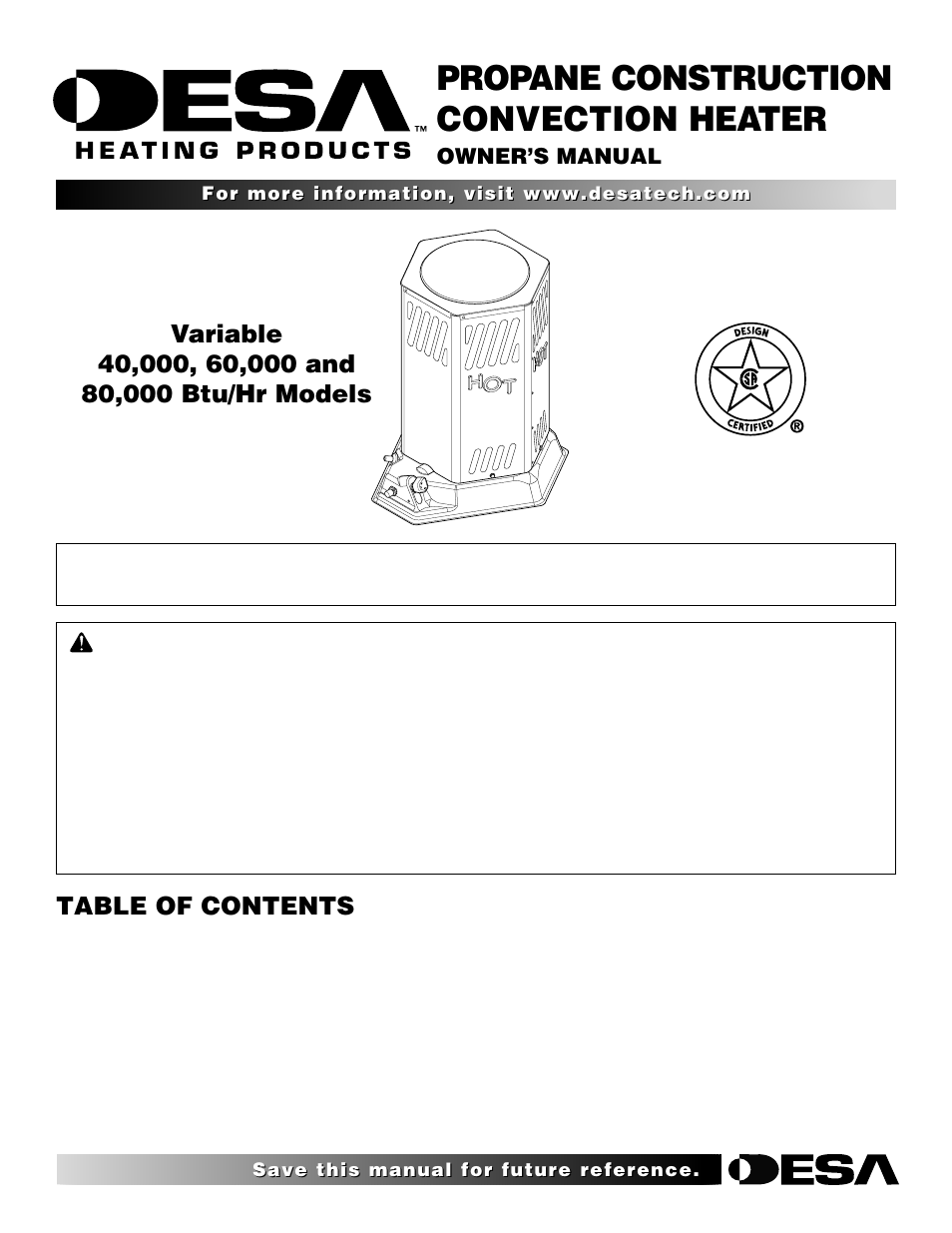 Desa 000 User Manual | 24 pages