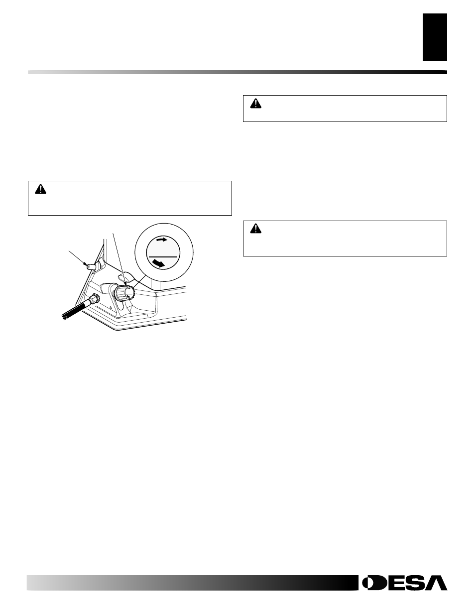 Operation, Storage, Maintenance | Continued | Desa 100 User Manual | Page 5 / 12