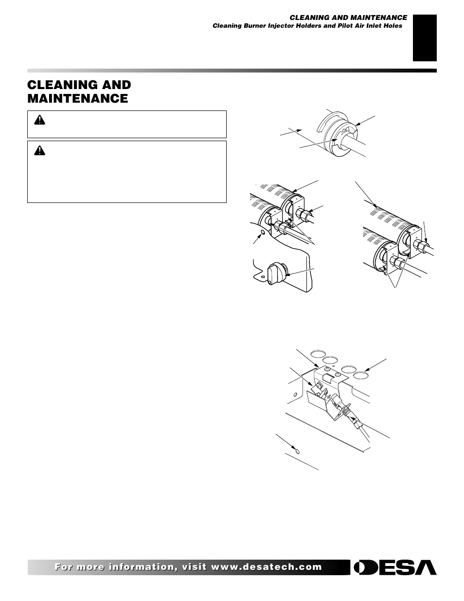 Cleaning and maintenance | Desa VRL24PT User Manual | Page 23 / 38