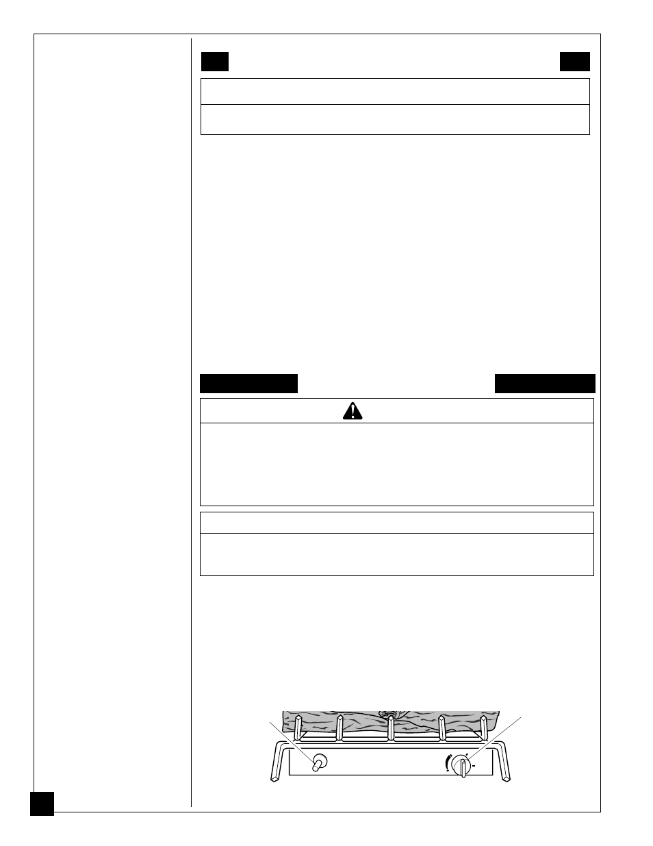 Operating heater, Warning, For your safety read before lighting | Lighting instructions, Notice | Desa FLAME-MAX UNVENTED (VENT-FREE) NATURAL GAS LOG HEATER User Manual | Page 22 / 36