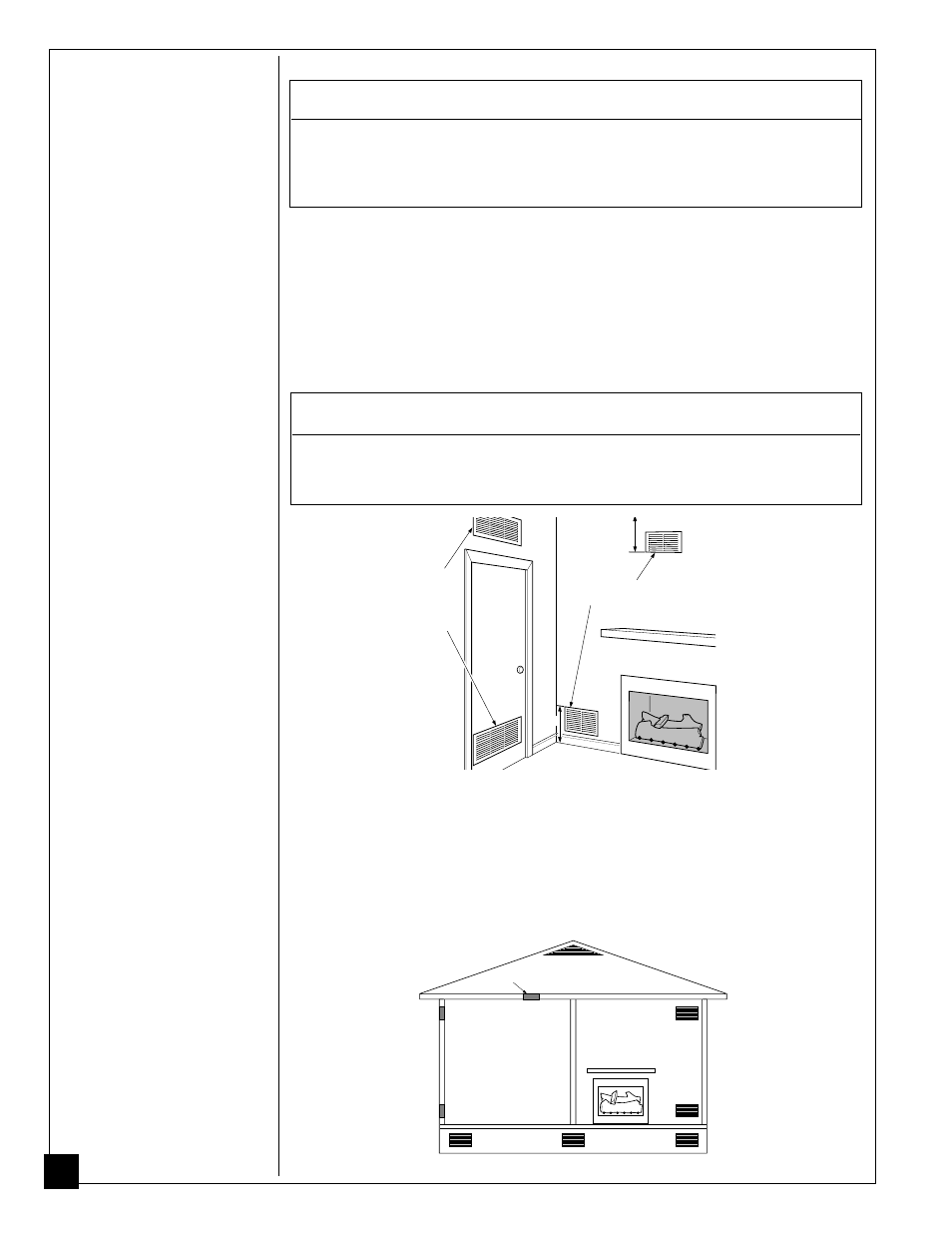 Air for combustion and ventilation, Warning, Continued | Ventilation air | Desa FLAME-MAX UNVENTED (VENT-FREE) NATURAL GAS LOG HEATER User Manual | Page 8 / 36