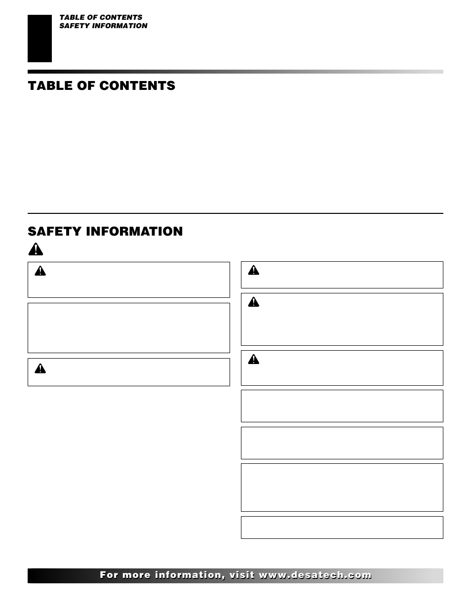 Desa CF26PT User Manual | Page 2 / 30