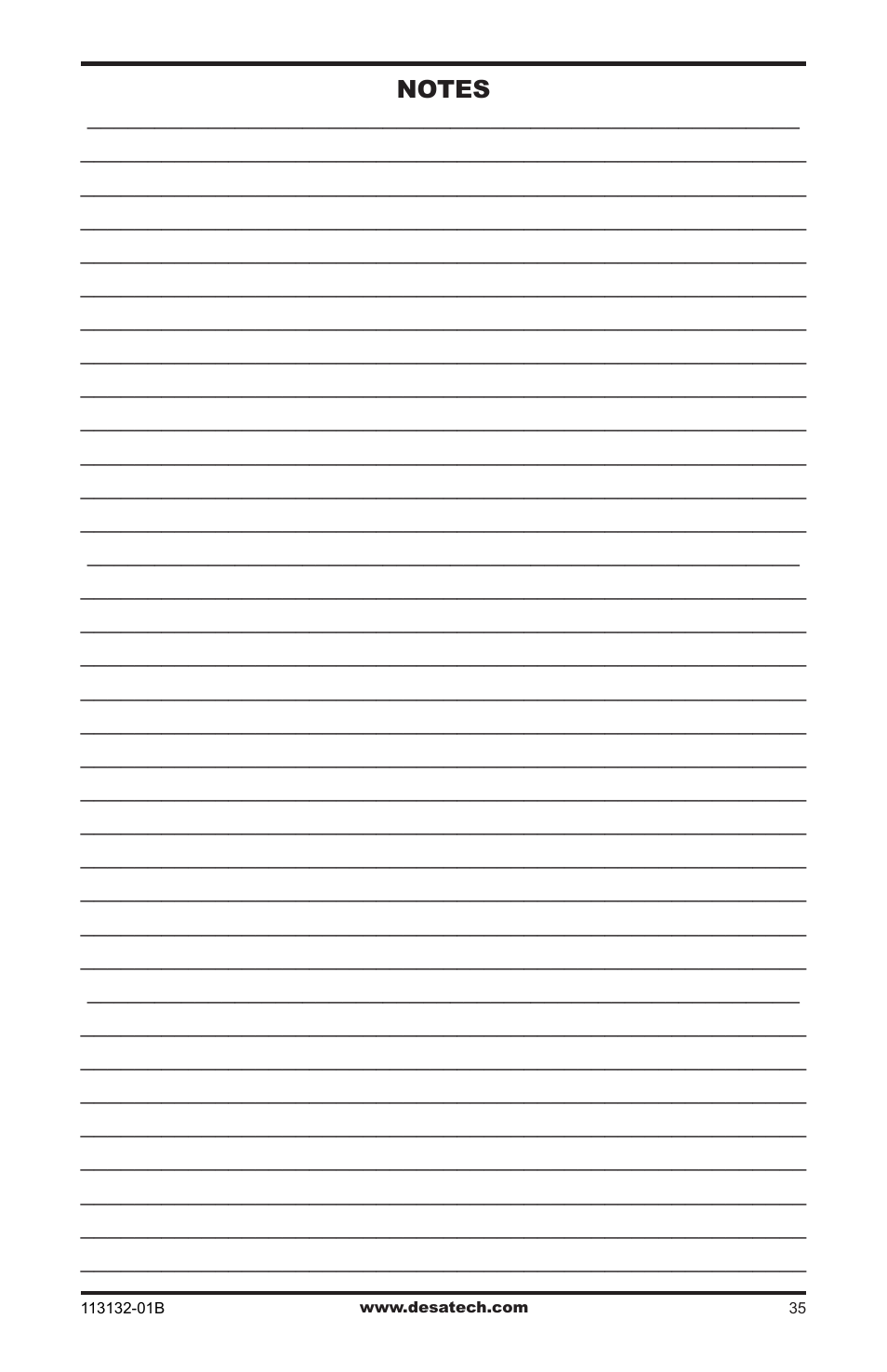 Desa EFS33PRB User Manual | Page 35 / 36