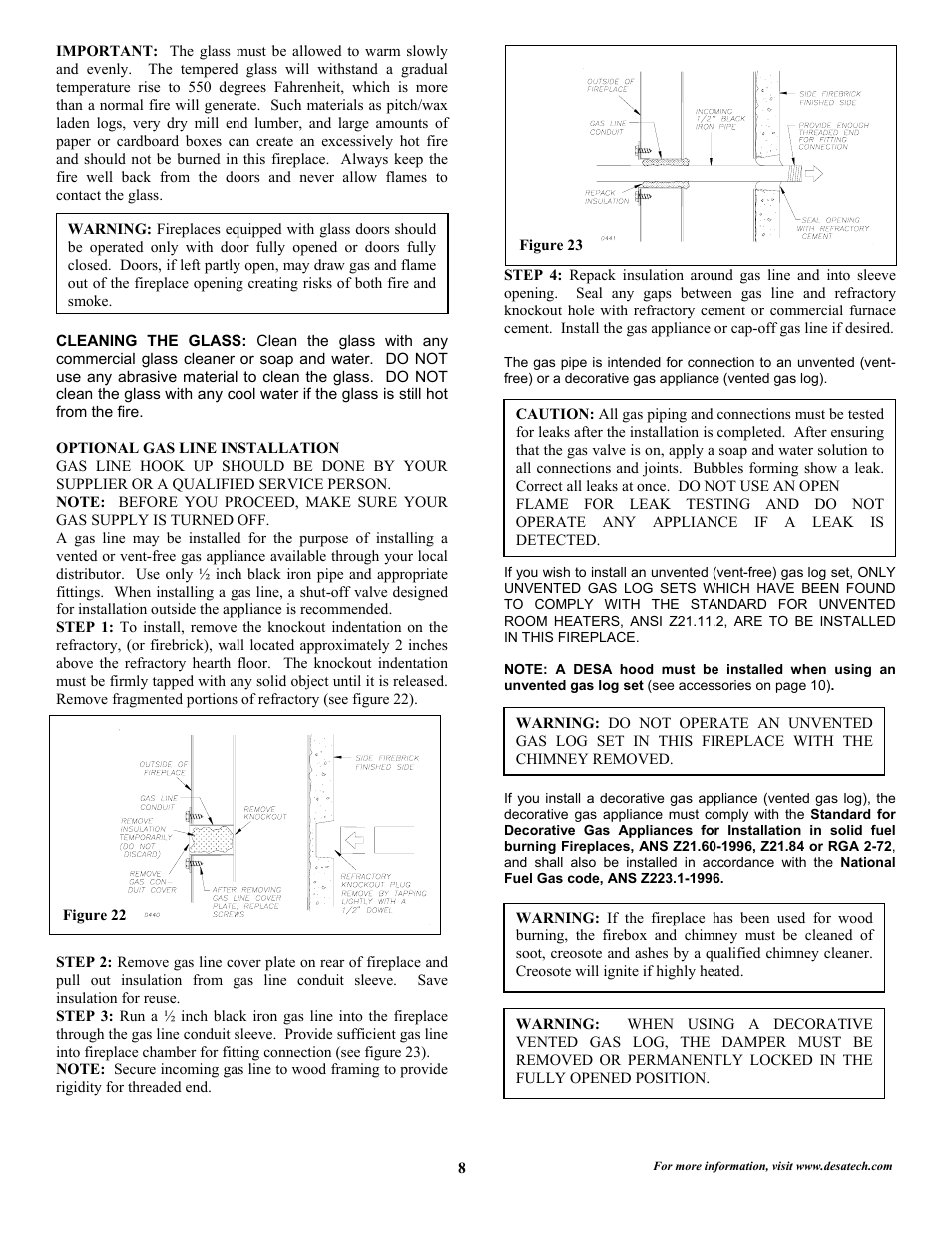 Desa 36WS User Manual | Page 9 / 11