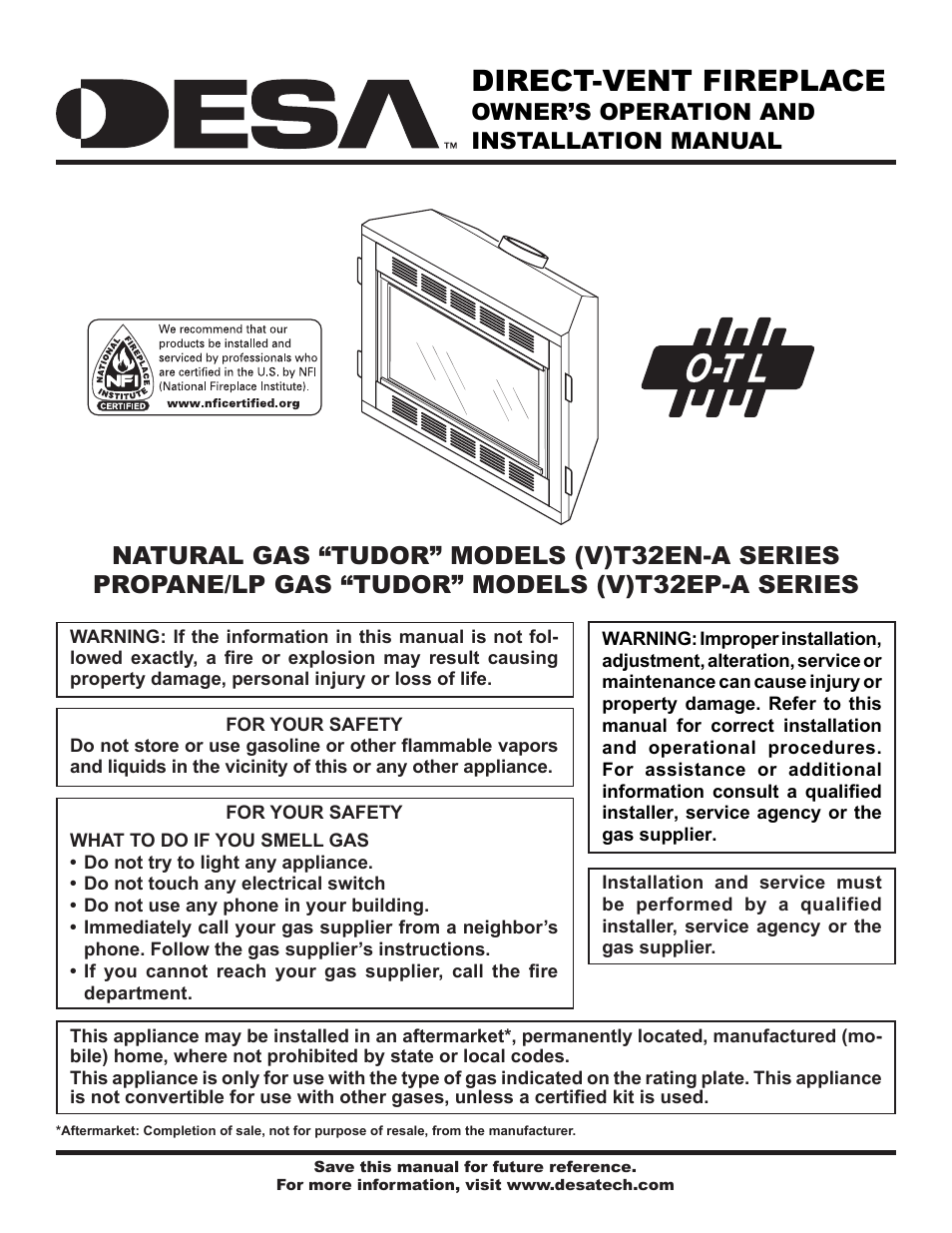 Desa (V)T32EN-A Series User Manual | 38 pages