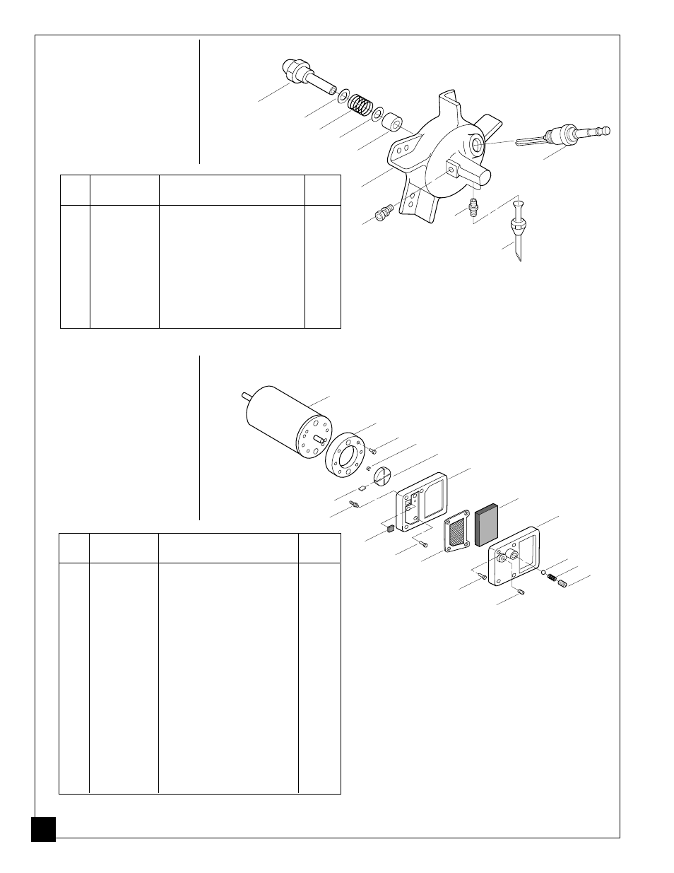 Burner head assembly, Motor and pump assembly | Desa BV125EDI User Manual | Page 18 / 20