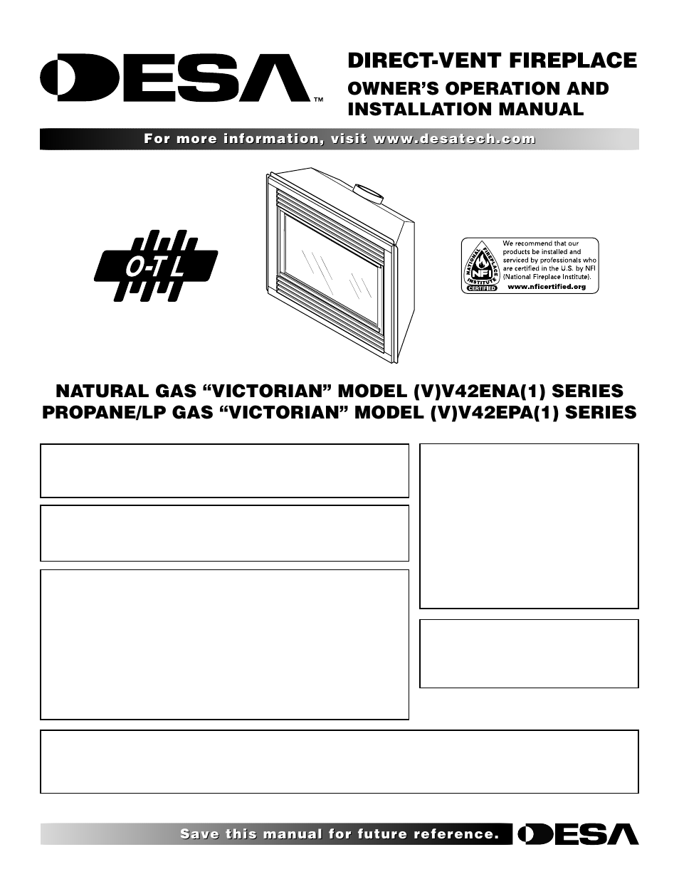 Desa (V)V42ENA(1) Series User Manual | 38 pages