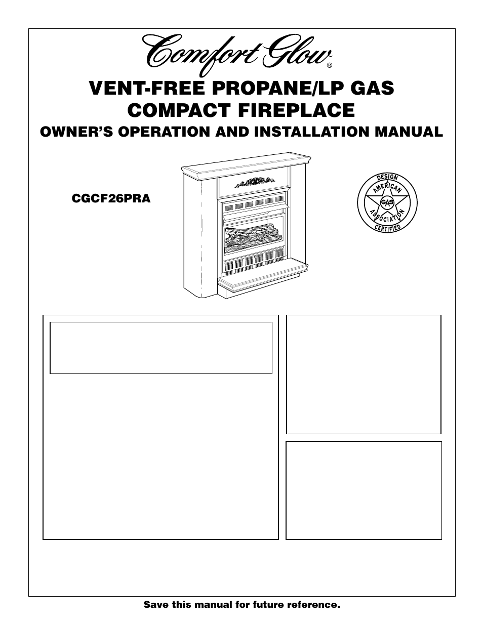 Desa CGCF26PRA User Manual | 26 pages