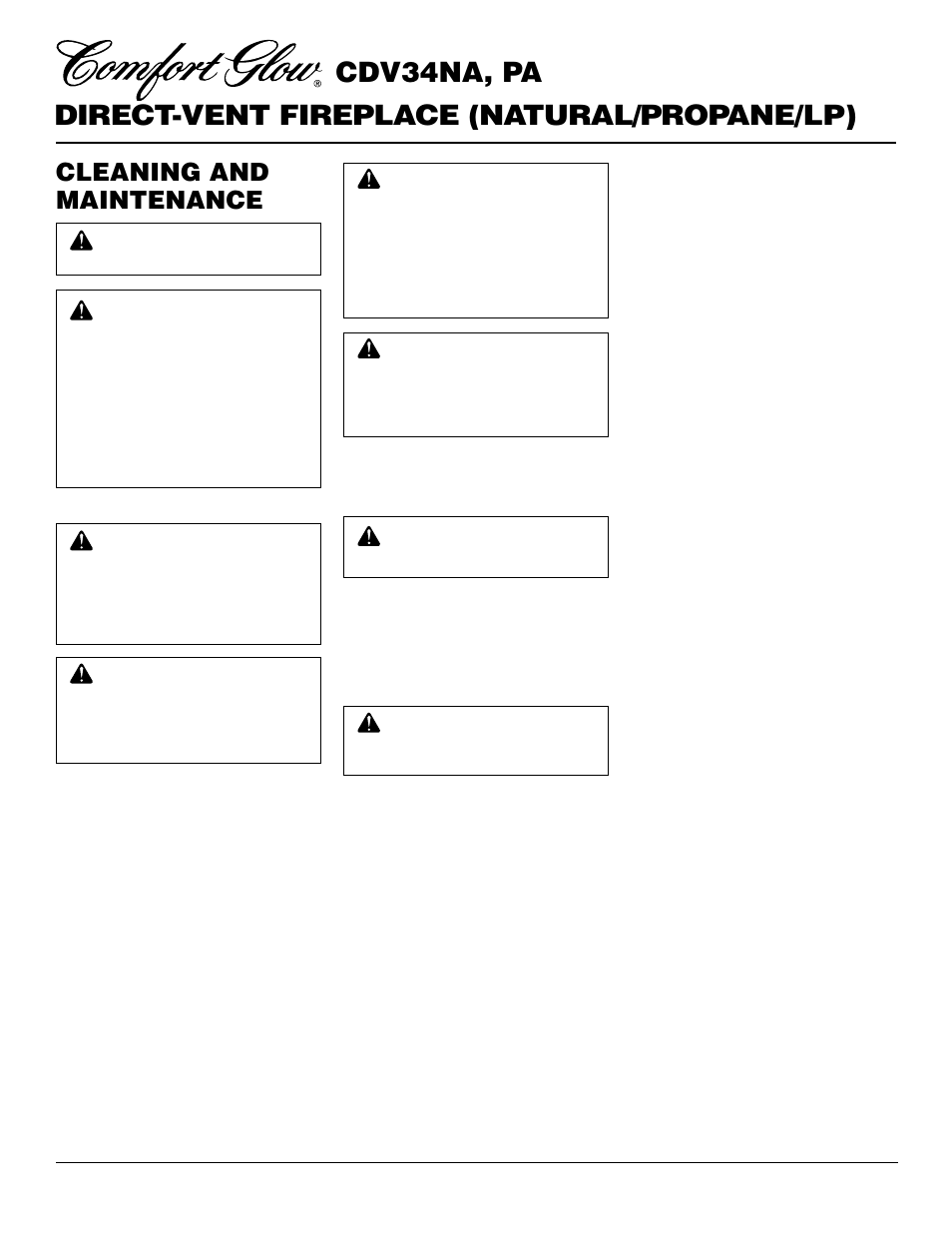 Cleaning and maintenance | Desa CDV34NA User Manual | Page 26 / 34