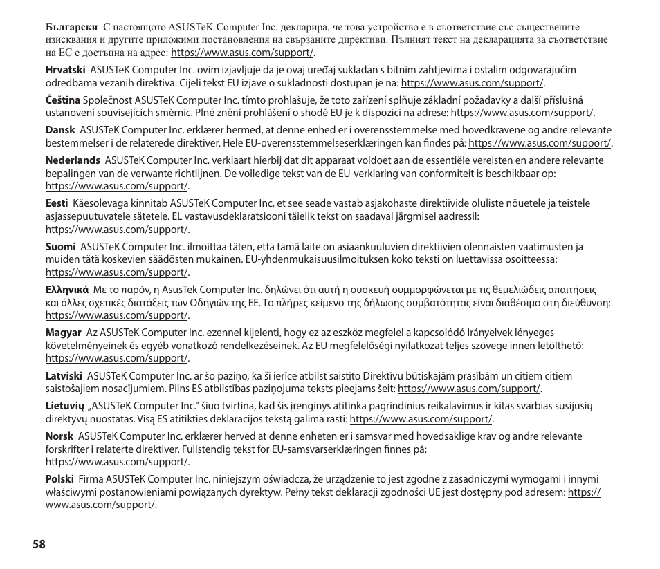 Asus GeForce RTX 4070 TUF Gaming Graphics Card User Manual | Page 58 / 62