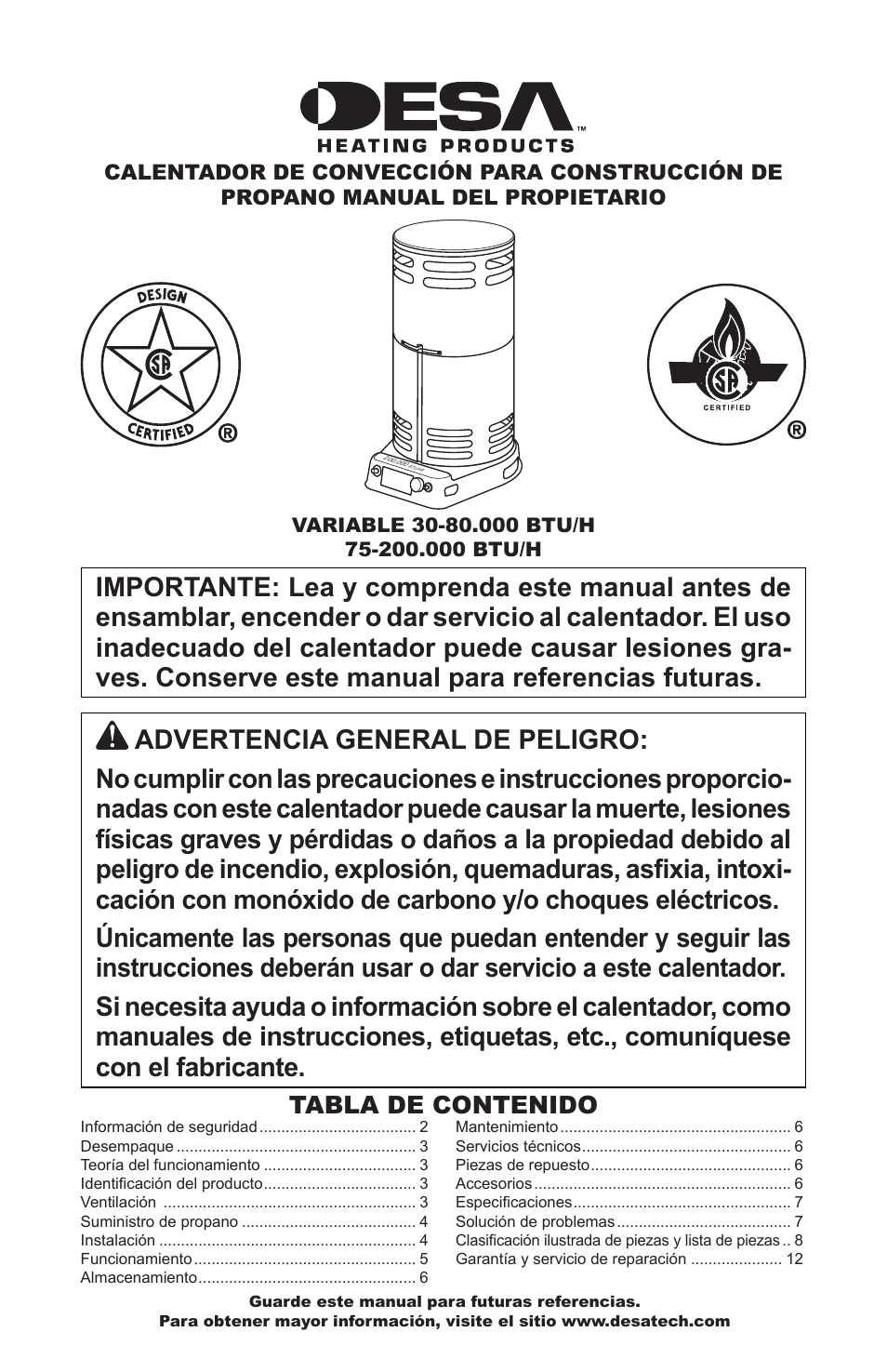 Desa 30-80 User Manual | Page 11 / 32