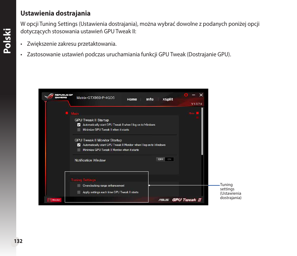 Polsk i | Asus GeForce GTX 1660 Ti TUF Gaming EVO OC Edition Graphics Card User Manual | Page 132 / 167