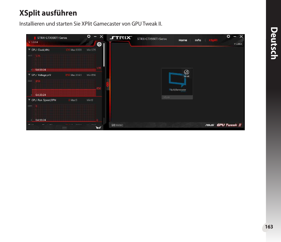 Deutsch | Asus GeForce GTX 1660 Ti TUF Gaming EVO OC Edition Graphics Card User Manual | Page 163 / 167