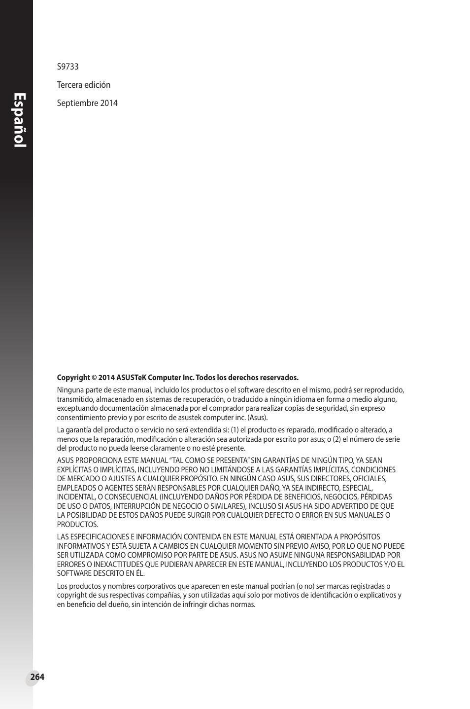 Español | Asus Phoenix GeForce GT 1030 OC Edition Graphics Card User Manual | Page 264 / 322