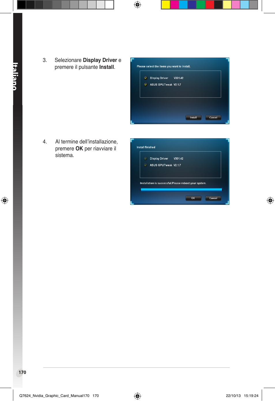 Italiano | Asus Radeon RX 6800 XT TUF GAMING Graphics Card User Manual | Page 170 / 321