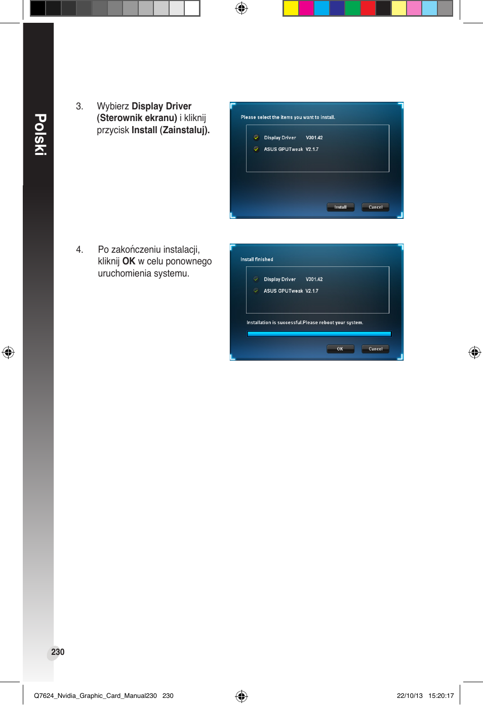 Polski | Asus Radeon RX 6800 XT TUF GAMING Graphics Card User Manual | Page 230 / 321