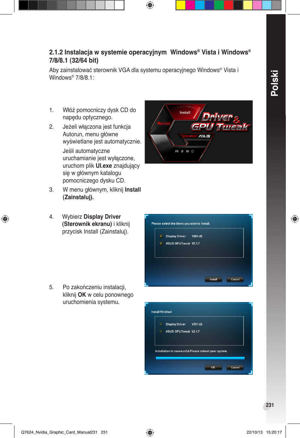 Polski | Asus Radeon RX 6800 XT TUF GAMING Graphics Card User Manual | Page 231 / 321