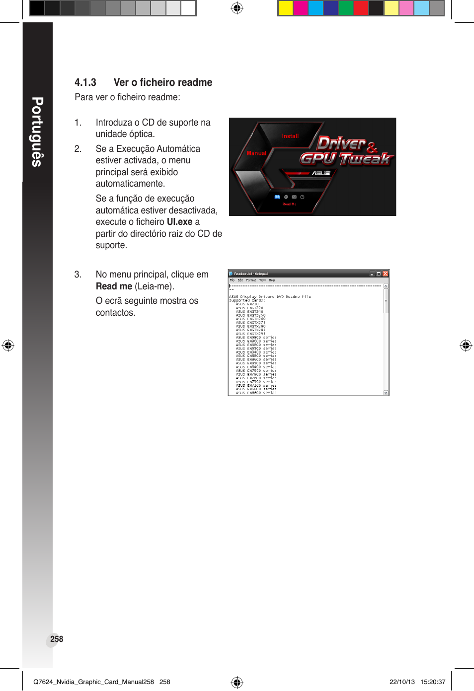 Português | Asus Radeon RX 6800 XT TUF GAMING Graphics Card User Manual | Page 258 / 321