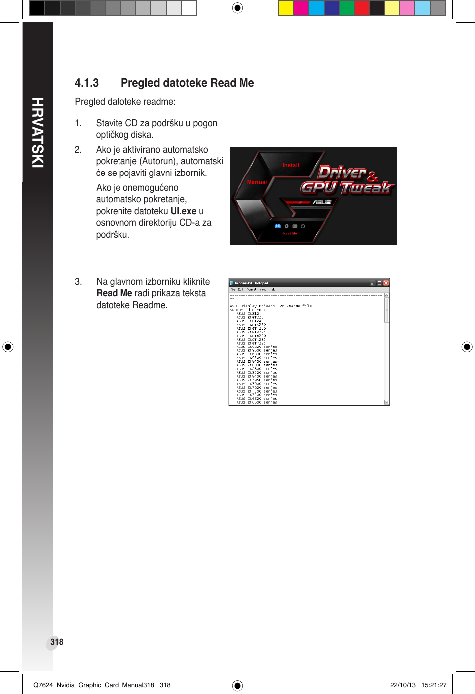 Pregled datoteke read me, Hr va tski | Asus Radeon RX 6800 XT TUF GAMING Graphics Card User Manual | Page 318 / 321