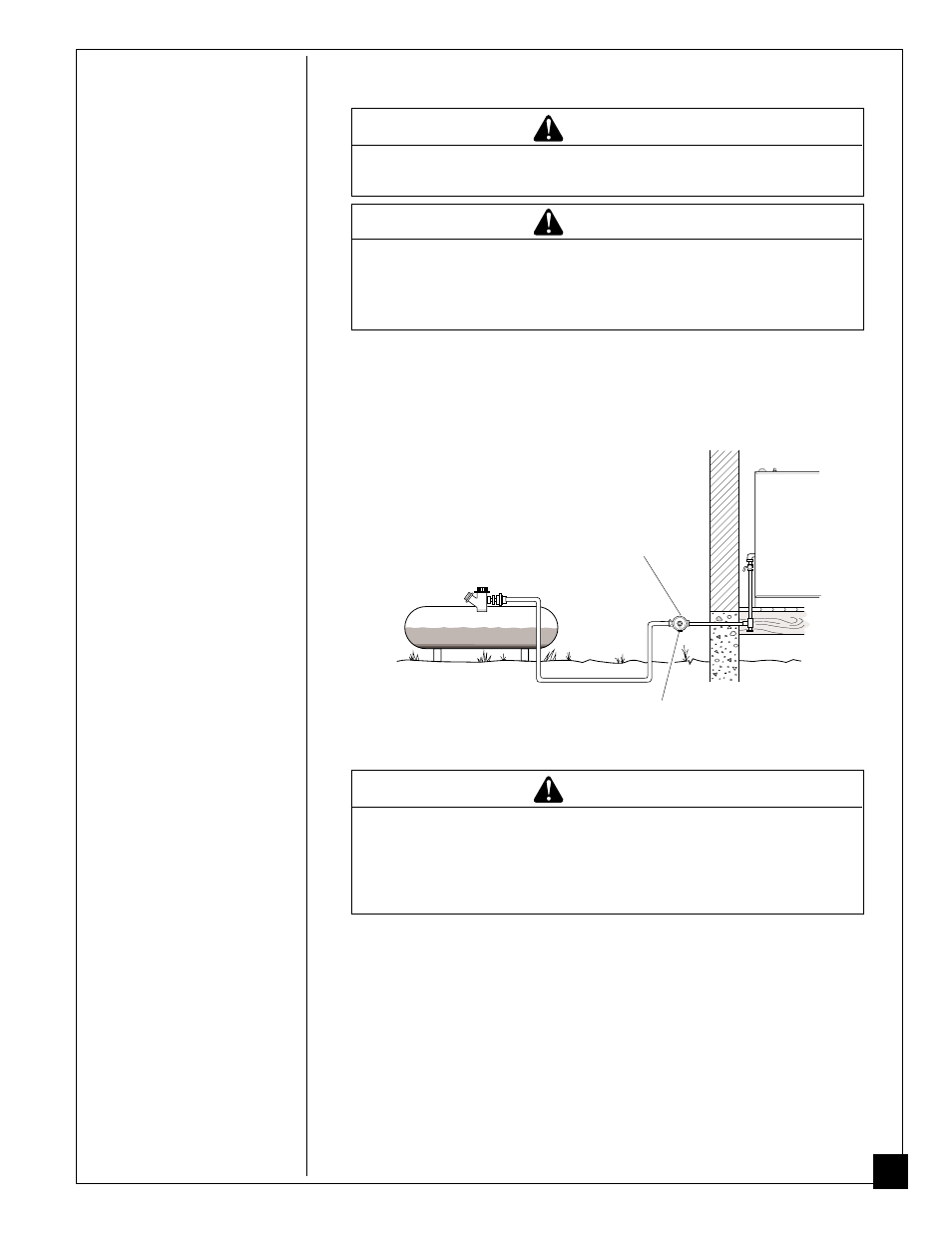 Installing heater, Caution, Warning | Desa GVR50PA User Manual | Page 11 / 44
