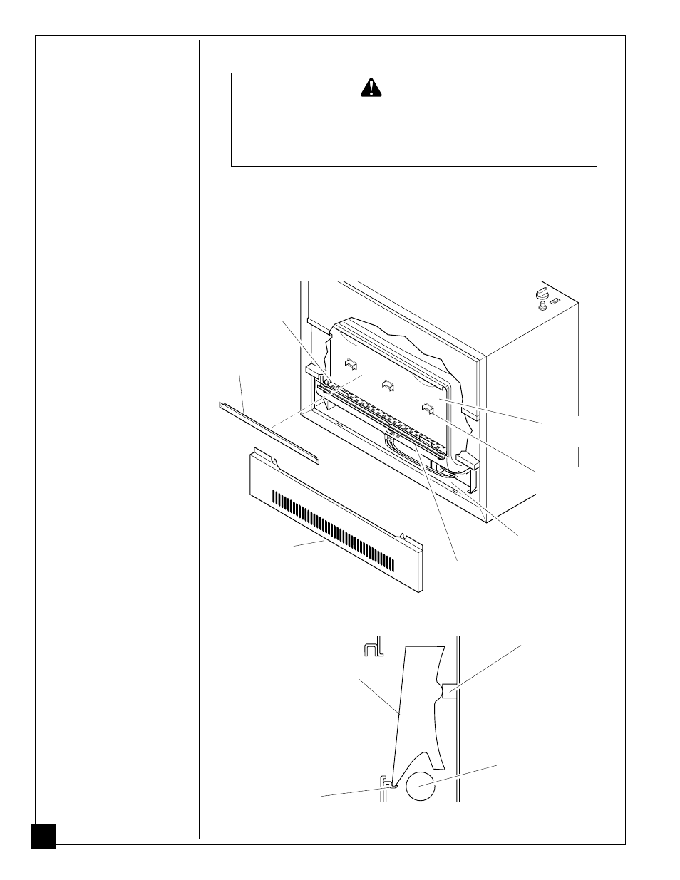 Installing heater, Warning | Desa GVR50PA User Manual | Page 14 / 44