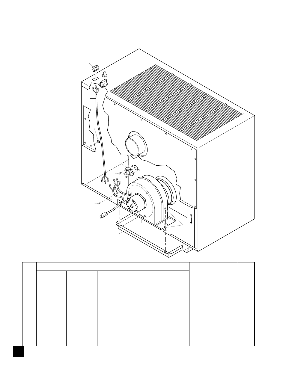 Illustrated parts list blower assembly | Desa GVR50PA User Manual | Page 38 / 44