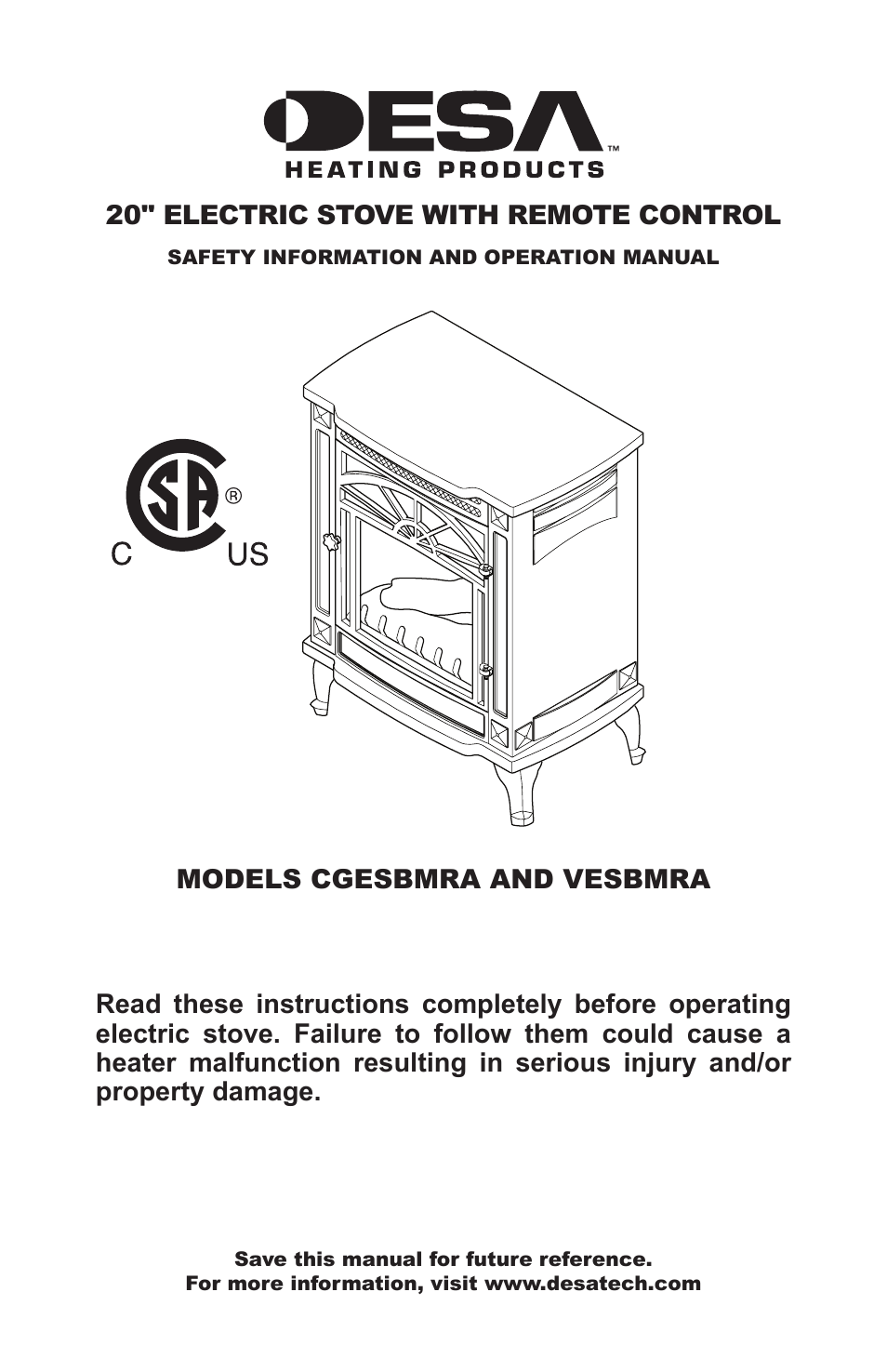 Desa VESBMRA User Manual | 12 pages