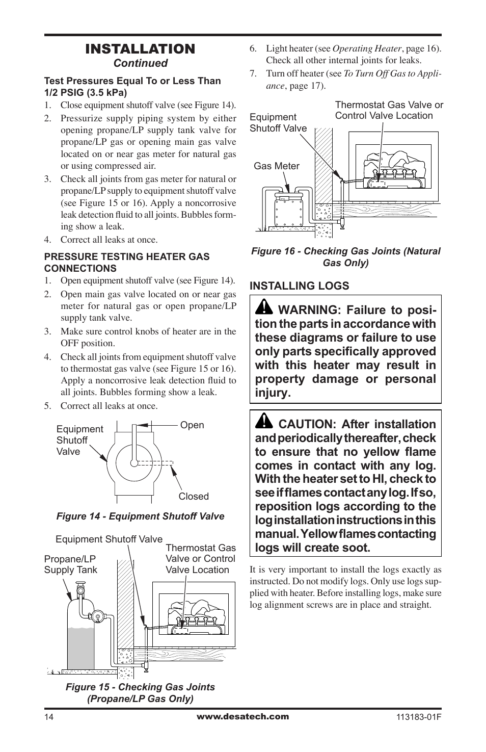 Installation | Desa CDR3924PT User Manual | Page 14 / 28