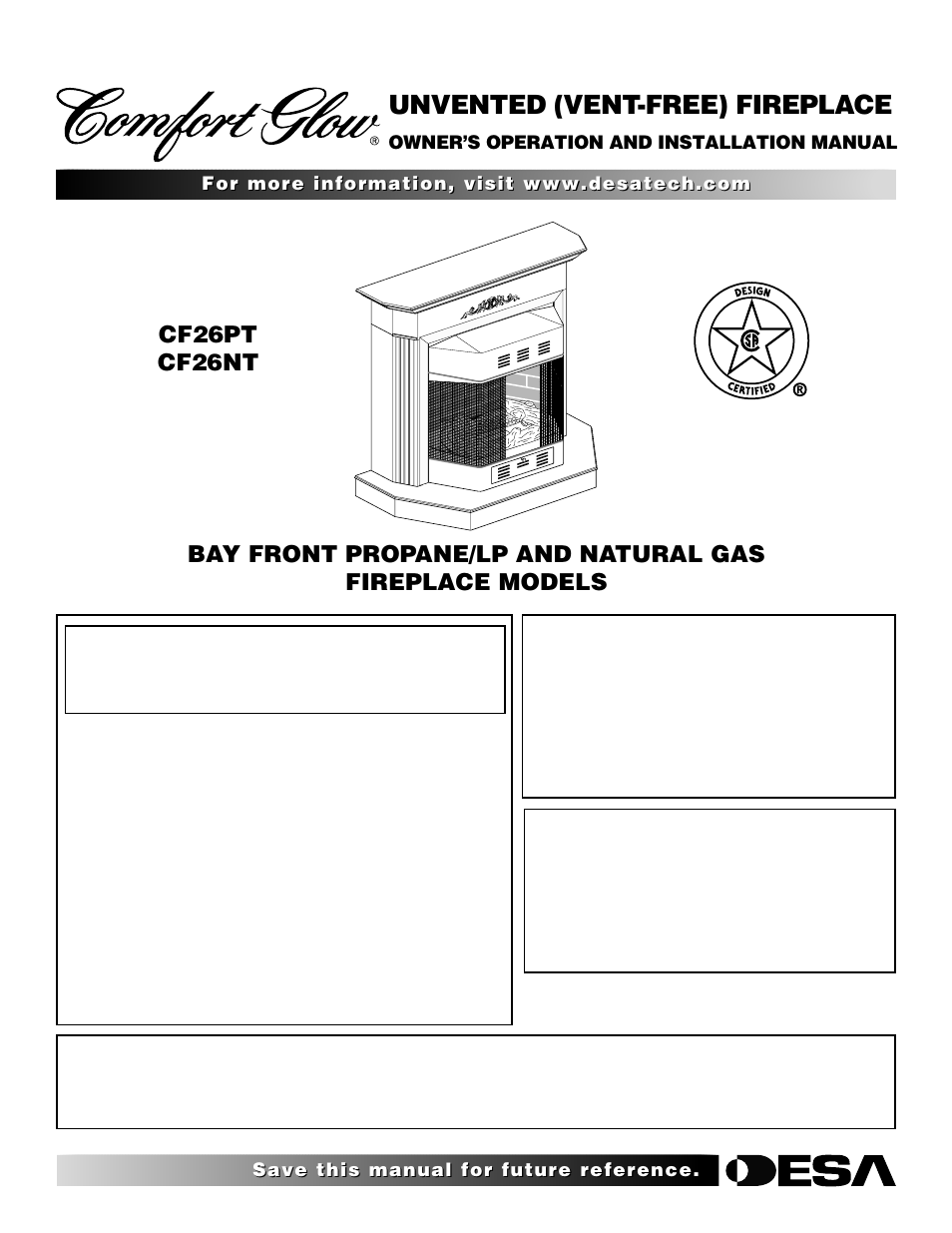 Desa CF26NT User Manual | 30 pages