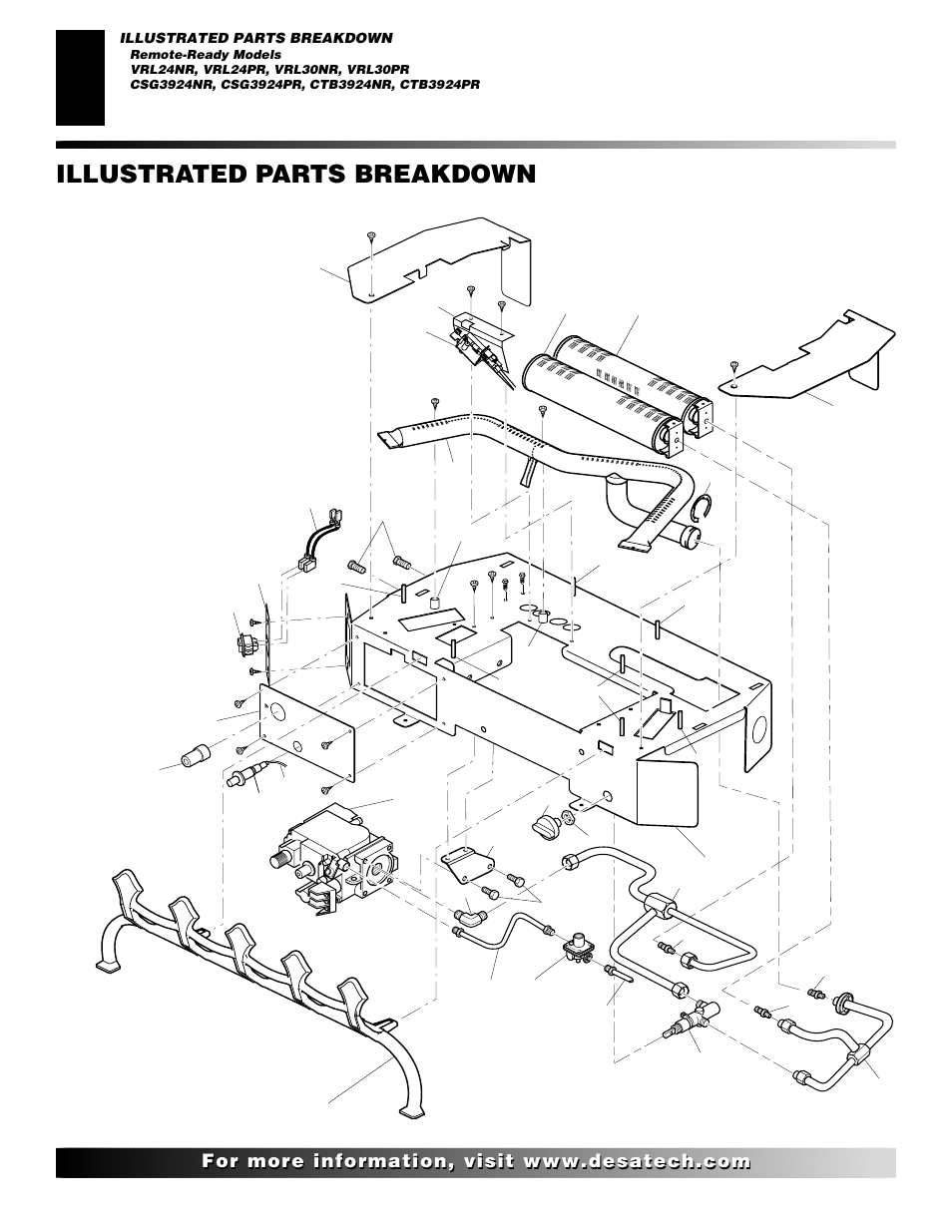 Illustrated parts breakdown | Desa VRL30PT User Manual | Page 32 / 38