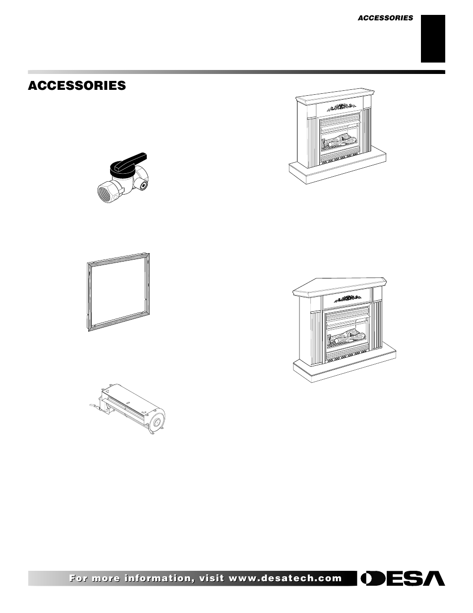 Accessories | Desa CGCFTP CGCFTN User Manual | Page 29 / 30
