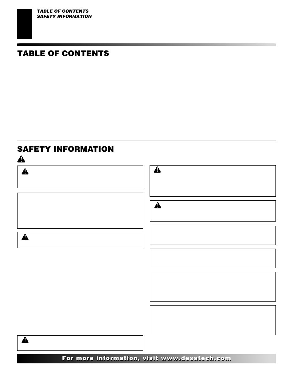 Desa CGS2718P User Manual | Page 2 / 36