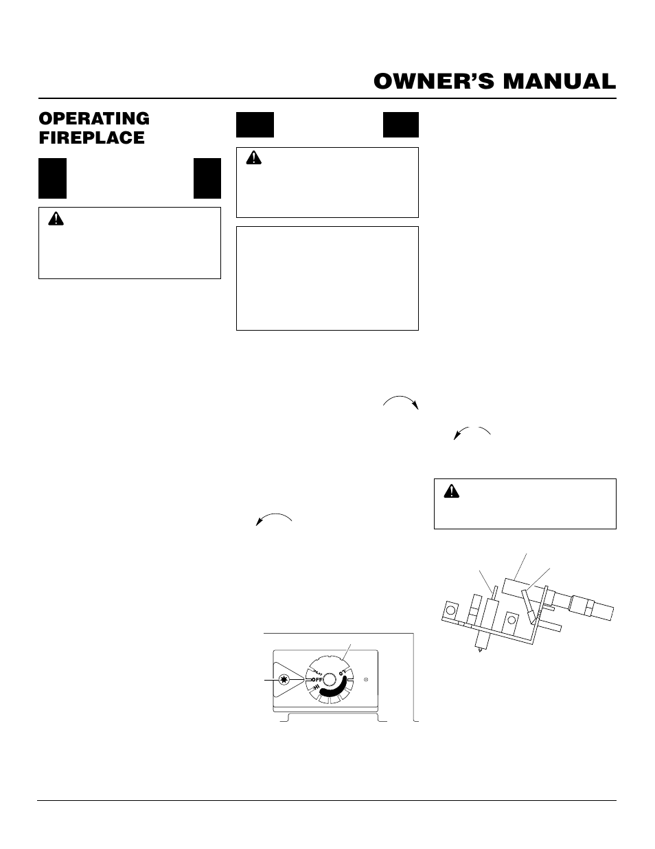 Owner’s manual, Operating fireplace | Desa CGCFTP 14 User Manual | Page 17 / 28