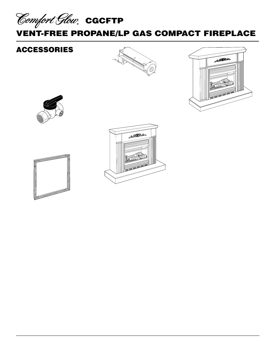 Vent-free propane/lp gas compact fireplace, Cgcftp, Accessories | Desa CGCFTP 14 User Manual | Page 26 / 28