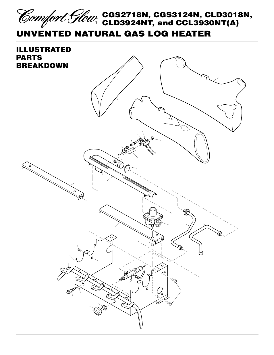 Unvented natural gas log heater | Desa CLD3924NT User Manual | Page 26 / 34