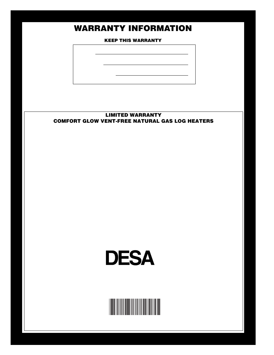 Warranty information, International | Desa CLD3924NT User Manual | Page 34 / 34