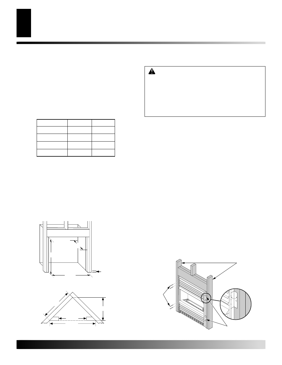 Installation, Continued, Built-in fireplace installation | Desa FMH26PR User Manual | Page 10 / 44