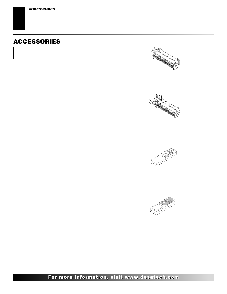 Accessories | Desa (V)K36N SERIES User Manual | Page 36 / 40