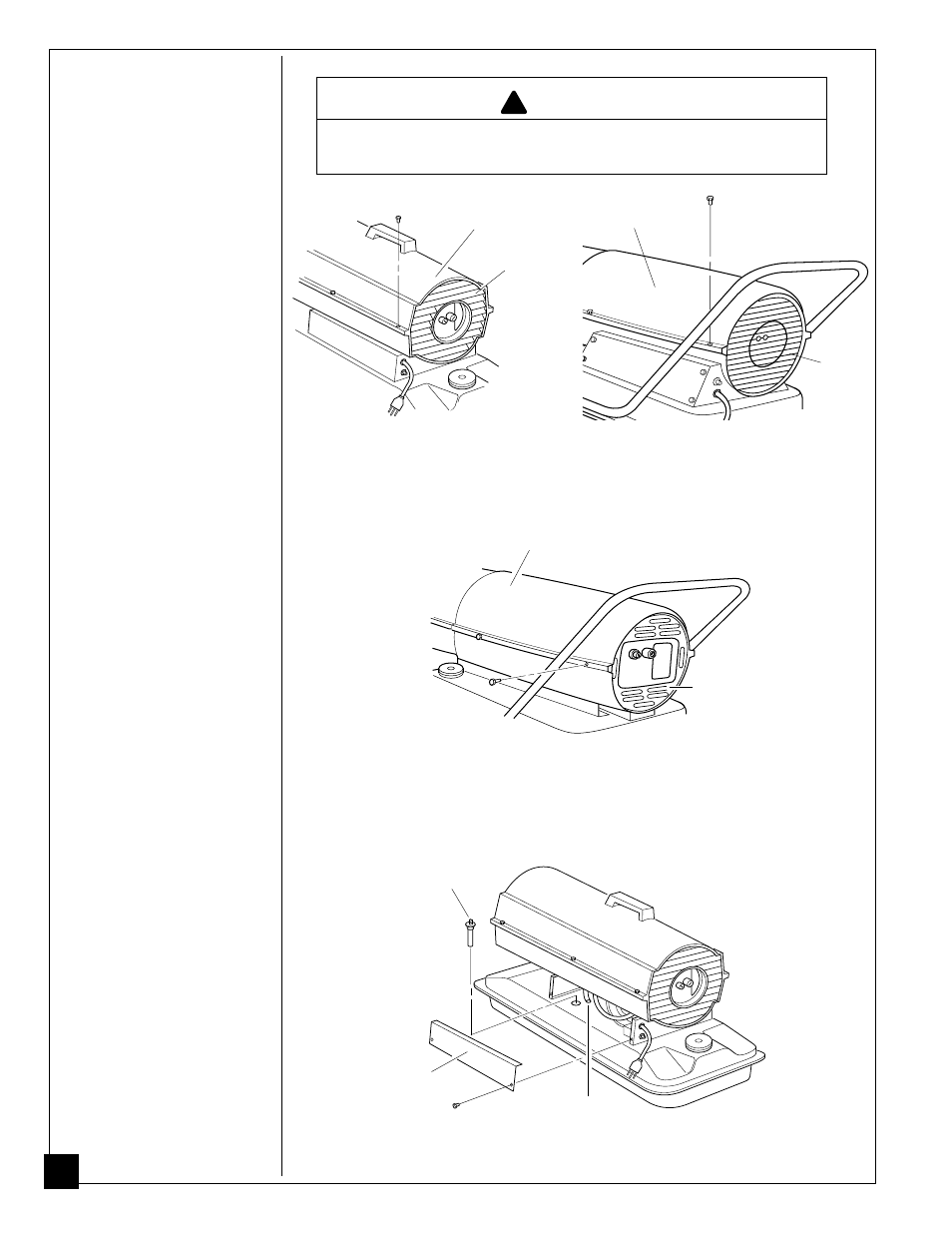 Service procedures, Warning | Desa PH100EDI User Manual | Page 10 / 32