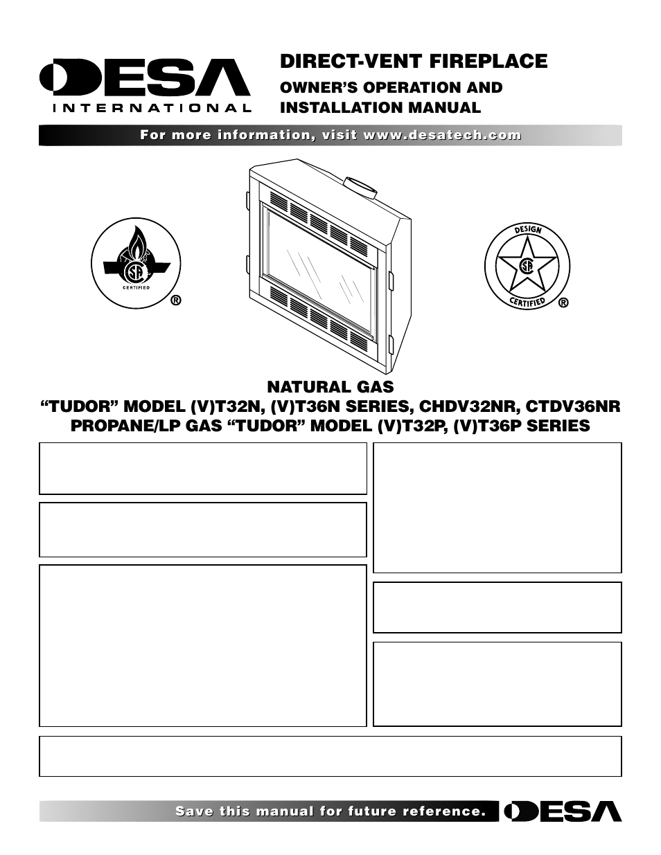 Desa CTDV36NR User Manual | 38 pages