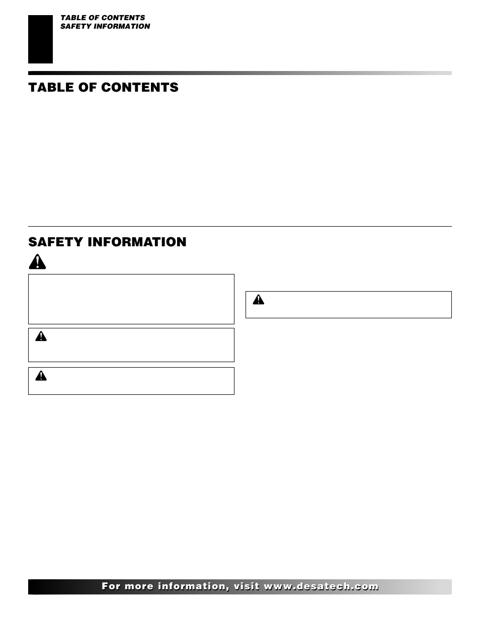 Desa CTDV36NR User Manual | Page 2 / 38