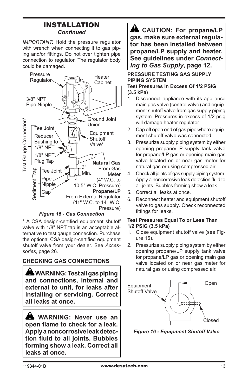 Installation | Desa WMP20A User Manual | Page 13 / 28