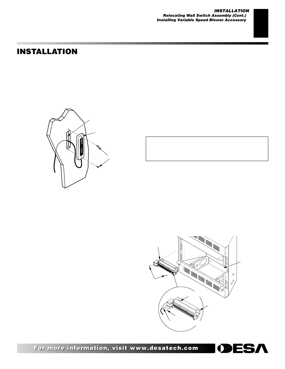 Installation, Continued | Desa CGEFP33NRB User Manual | Page 11 / 42