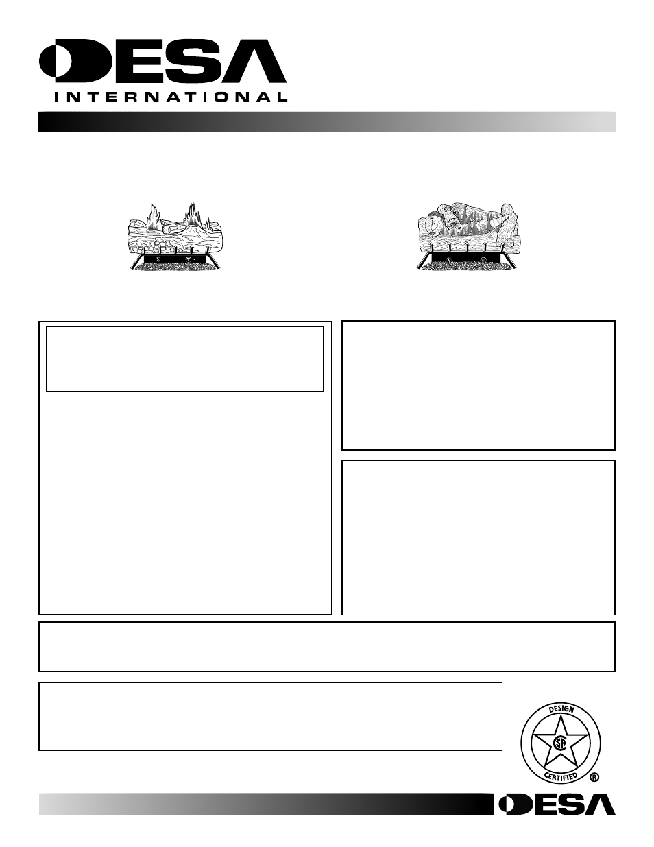 Desa FLAME-MAX LAME-MAX Golden Oak User Manual | 48 pages