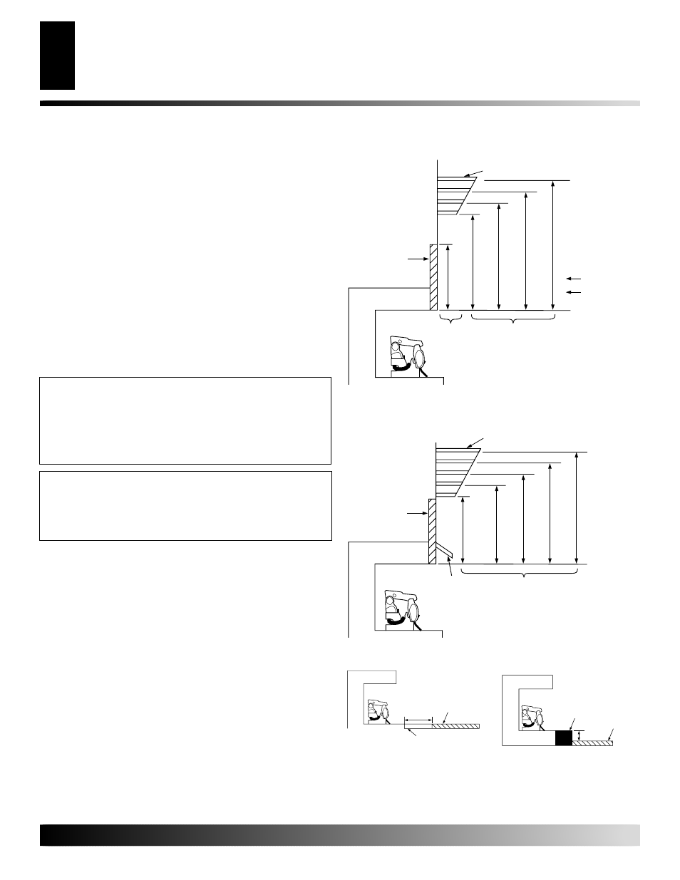 Installation, Continued, Mantel clearances | Floor clearances, Determining minimum mantel clearance | Desa FLAME-MAX LAME-MAX Golden Oak User Manual | Page 10 / 48