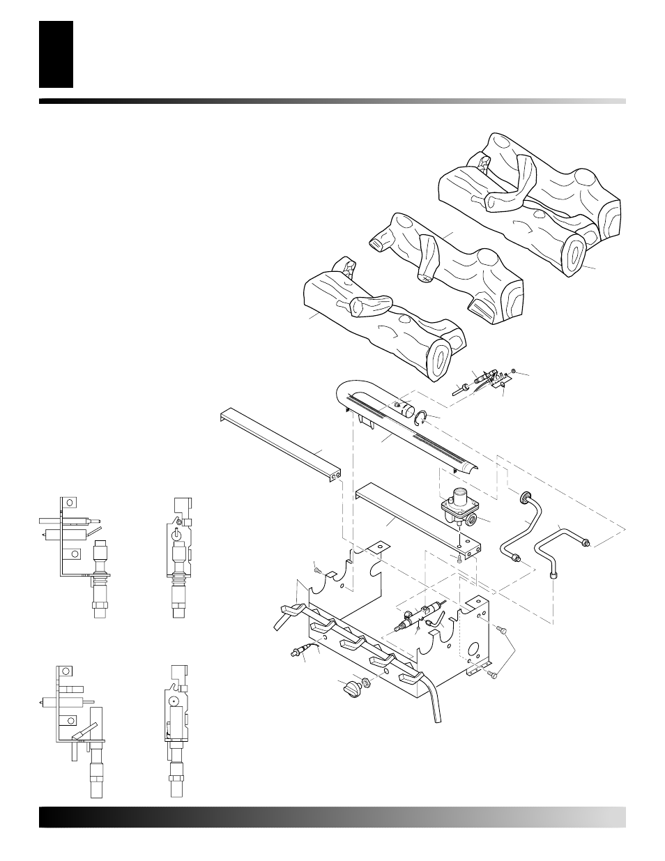 Illustrated parts breakdown, Variable manually- controlled flame-max | Desa FLAME-MAX LAME-MAX Golden Oak User Manual | Page 32 / 48